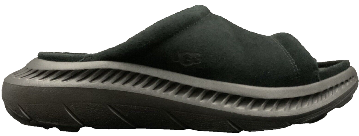 靴 UGG M CA805 V2 SLIDE black 26cm UGG CA805 V2 SLIDE SANDALS BLACK SUEDE SHEEPSKIN WOOL LINED MENS
