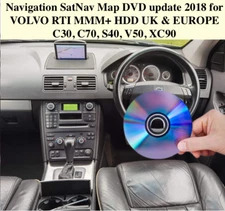 Navigation SatNav Map DVD update 2018 compatible with VOLVO RTI MMM+ HDD UK & EU