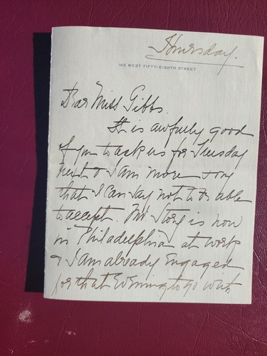 Autogramm Emma Eames American Opera Singer Unterschrift und handgeschriebener Brief - Bild 3 von 3