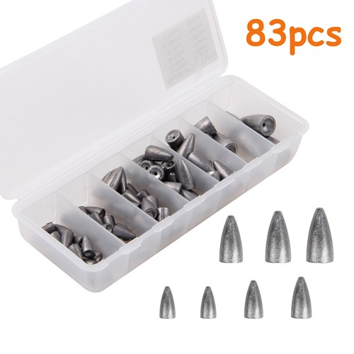 Fishing Sinkers Weights Kit Bullet Worm Weight Bass Casting Sinker Egg Sinker - Picture 7 of 48