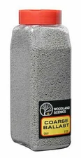 Woodland Scenics ~ Gray Coarse Ballast 32oz Shaker ~ Any Scale ~ B1389