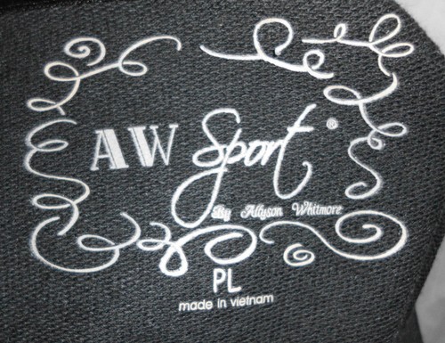 Alyson WhitMore Hoodie Size PL NWT Black Floral Cotton Blend Long Sleeve Zipper - Picture 10 of 12