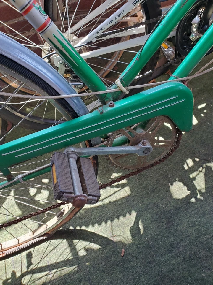 Bicicleta MUJER Vintage VERDE Sears Hecha en Alemania Foto 3 de 4