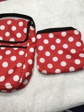 DISNEY MINNIE MOUSE  POLKA DOTS BABY DIAPER BAG SMALL
