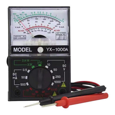 Analog Multitester YX-1000A   AC/DC Voltage, Current & Resistance Meter