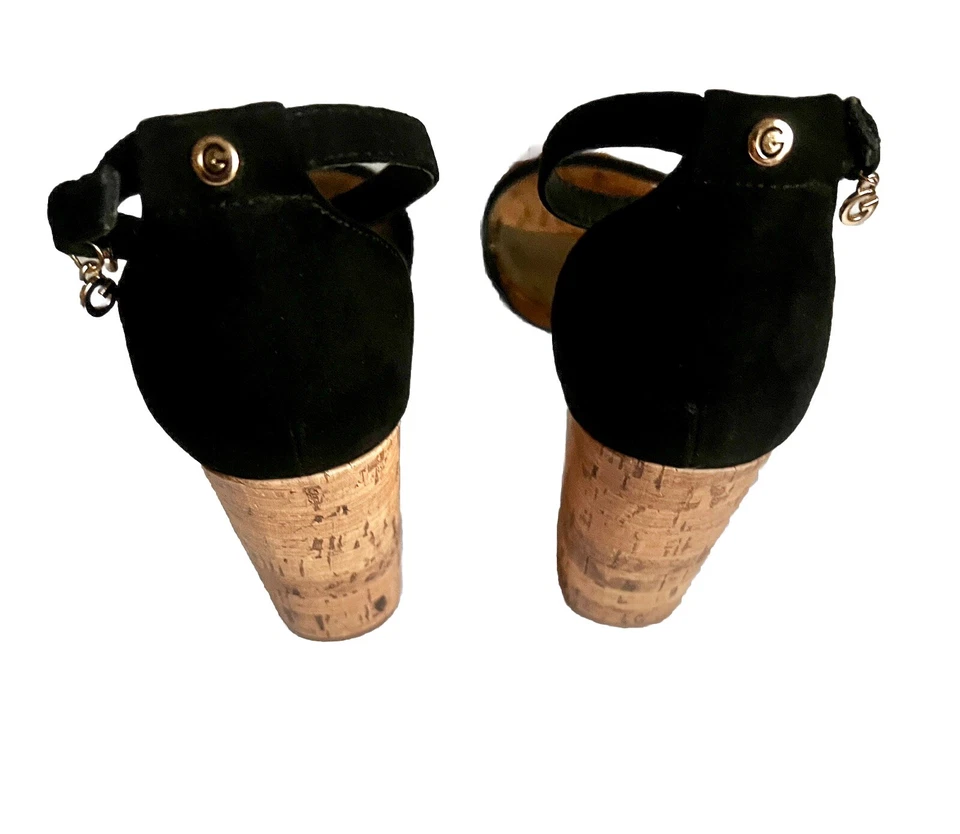 Guess Heels 8M Sandals Black Shoes Dress Cocktail Women Clothing Accessories - Image 4 of 4