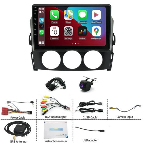 For Mazda MX-5 2006-2021 Android 13 Carplay Car Radio Stereo GPS Navi w/Camera - Picture 5 of 19