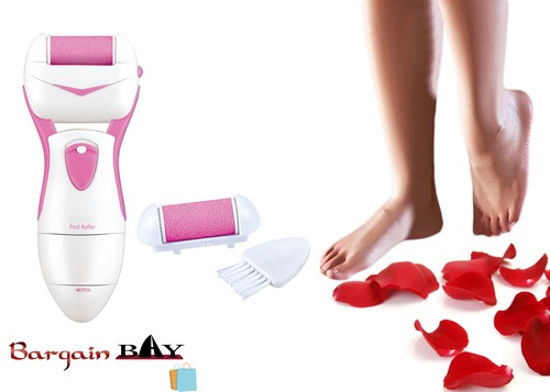 Pedi Roller Electric Pedicure Hard Dead Skin Remover with 2 or 4 Heads, 2 Colour - Picture 6 of 9