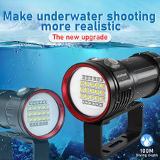 Professional Underwater Photography Light Highlight Lamp Diving Flashlight Torch