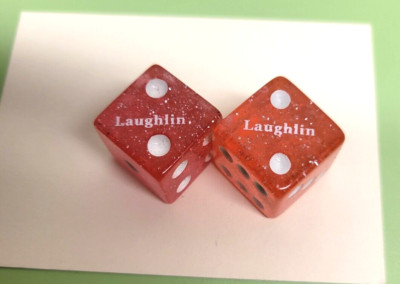 LAUGHLIN NEVADA SOUVENIR SPARKLE DICE - CHOOSE 1 COLOR OR BUY 2 GET 1 FREE