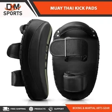 DXM Kick Boxing Thai Pad Curved Strike Shield MMA Punching Focus Training Green
