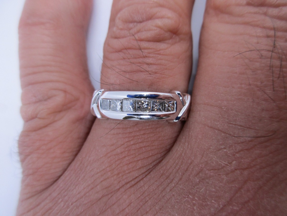 14K Gold Diamond Wedding Band Carat F-SI1 Grams  Value=$5,750