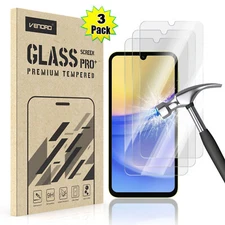 For Samsung Galaxy A15/A25/A35/A55 5G Shockproof Tempered Glass Screen Protector