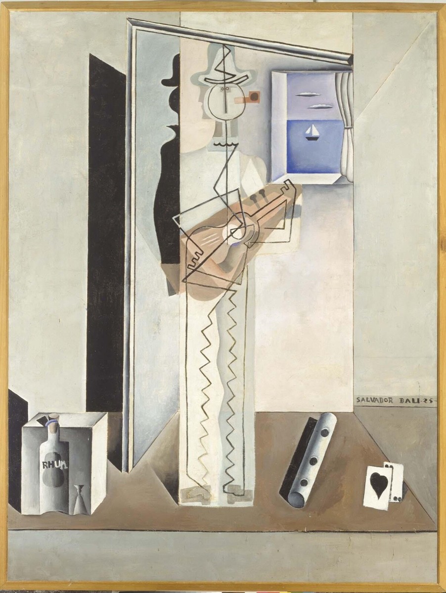 Salvador Dalí : Pierrot Playing the Guitar : 1925 : Archival