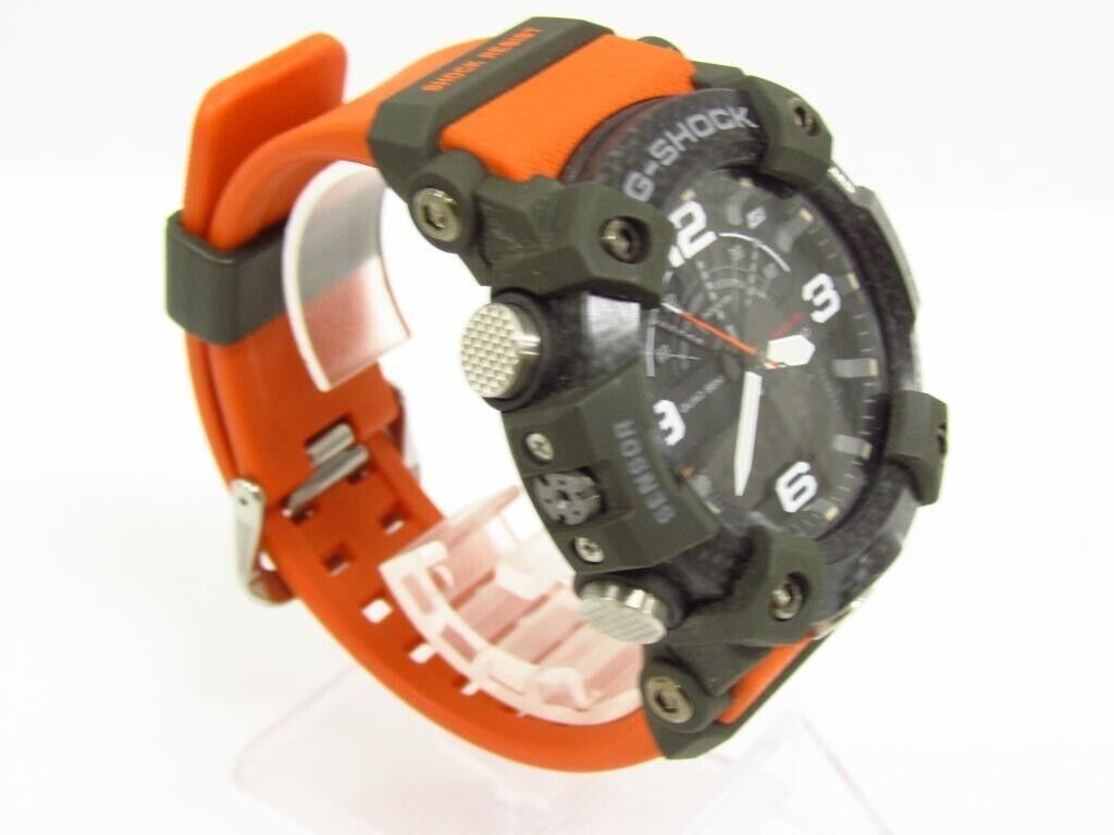 CASIO G-SHOCK MUDMASTER GG-B100-1A9JF Orange Band Used Japan CASIO G-SHOCK MUDMASTER GG-B100-1A9JF Orange Band Used Japan