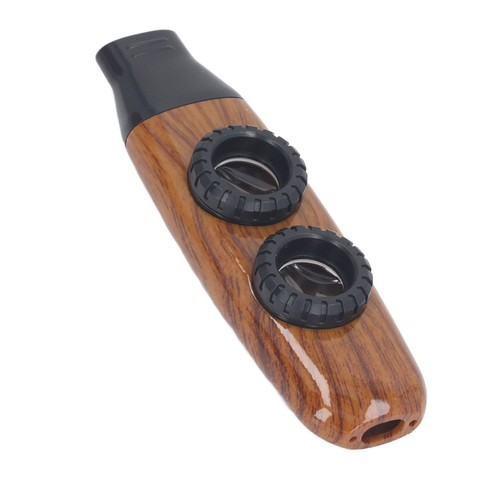 (Wood Color)Kazoo Flute Dual Hole Flute Adjustable Musical Wind Instrument BT0 - Picture 15 of 22