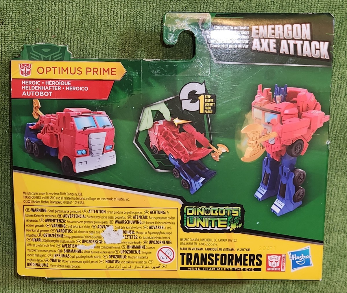 TRANSFORMERS CYBERVERSE 1 STEP CHANGER OPTIMUS PRIME (New In Package