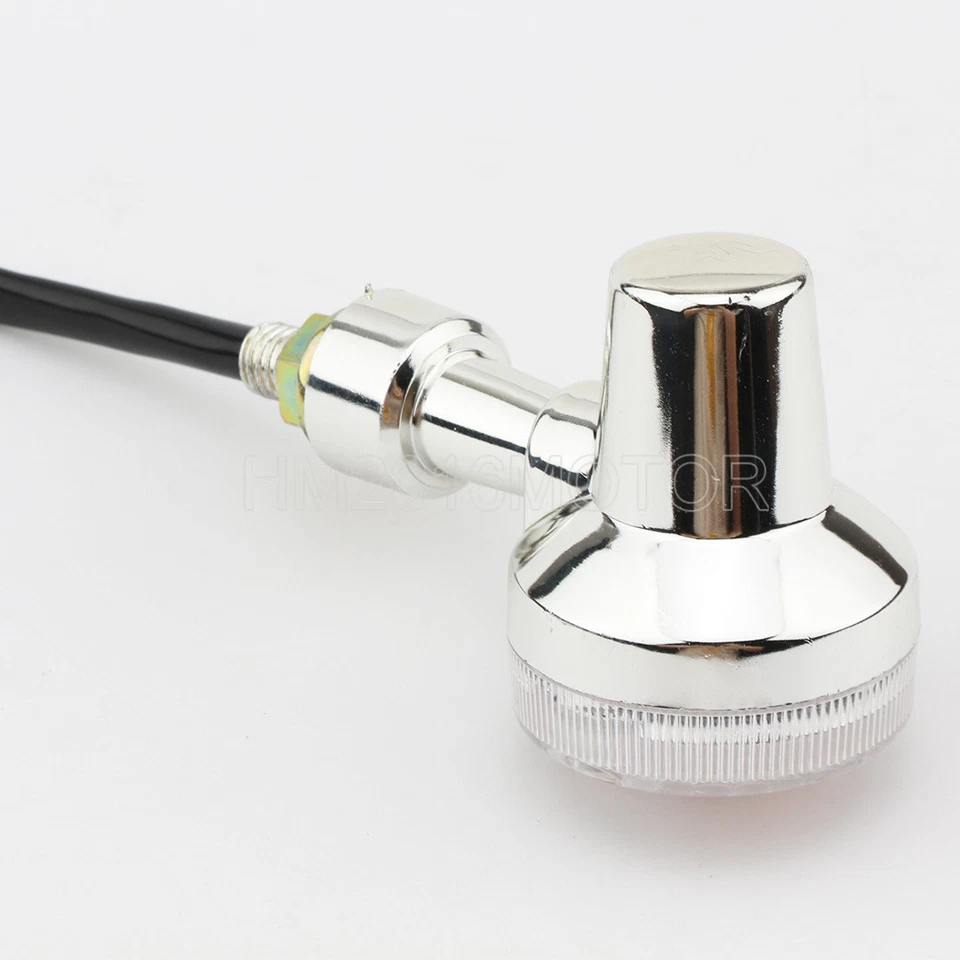 4x 2.4" plastic Mini Bullet Turn Signal For Honda CB 250 450 700 Nighthawk 599 - Image 4 of 4