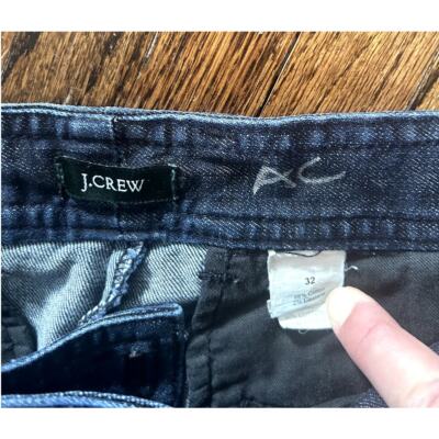 S J.Crew Women's Flare Wide Leg Trouser Blue Denim Jeans (style