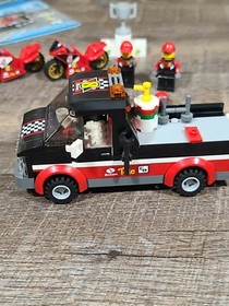 LEGO- CITY- RACING BIKE TRANSPORTER- 60084 -100% COMPLETE!