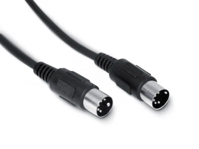 Snakebite MIDI Cable 5 pin DIN. Shielded lead straight connectors computer synth