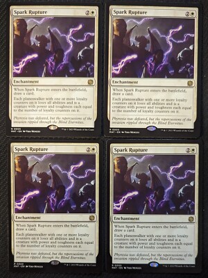 MTG Spark Rupture x4 RARE Playset MOM: The Aftermath NM/M Pack Fresh