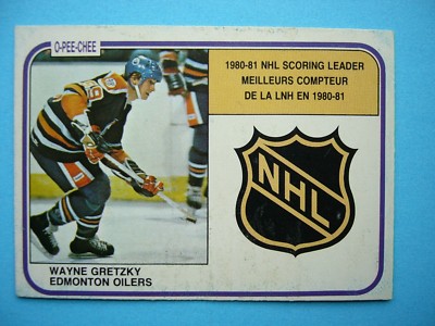 1981/82 O-PEE-CHEE NHL HOCKEY CARD #384 WAYNE GRETZKY SCORING
