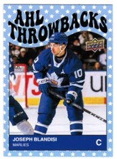 23/24 2023 UPPER DECK UD AHL JOSEPH BLANDISI TB-11 THROWBACKS BLUE STARS /35
