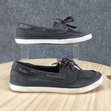 Sperry Shoes Womens 7.5 Sailor Casual 2 Eye Boat Sneakers STS84359 Gray Leather
