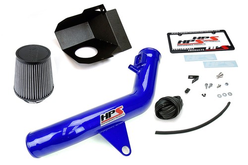 Kit de admisión de aire HPS Performance 827-625BL Shortram + protector térmico azul corto Ram - Imagen 5 de 5