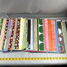 New Huge Lot 12x12 Scrapbook Paper 3" Stack Hundreds of Designs Quality Paper