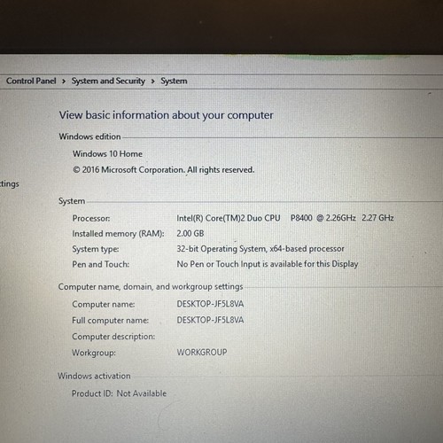 Dell Latitude E6400 Laptop 14" Intel Core2Duo 2.26GHz 2GB RAM 250GB Windows 10 - Picture 4 of 11