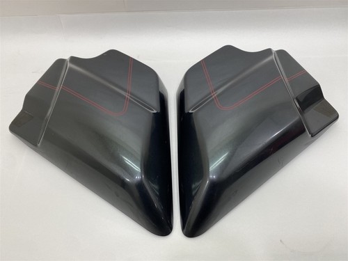 Harley-Davidson 09-20 Touring Electra Road Street Glide Side Covers Black Pearl - Picture 2 of 8