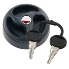 FRESH WATER UNIVERSAL INLET FILLER CAP & KEYS BLACK LOCKING, CARAVAN, MOTORHOME