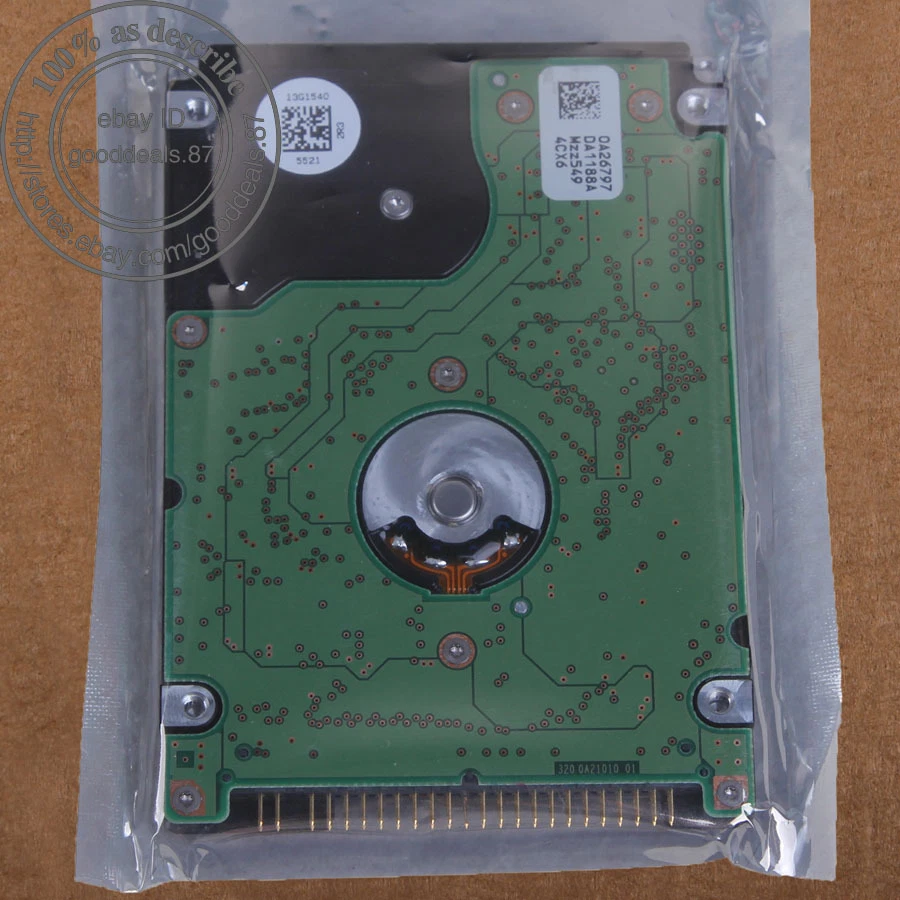 Hitachi 40 GB 2.5" 5400 RPM 8 MB IDE PATA Hard Disk Drive HDD HTS541040G9AT00 - Bild 2 von 2