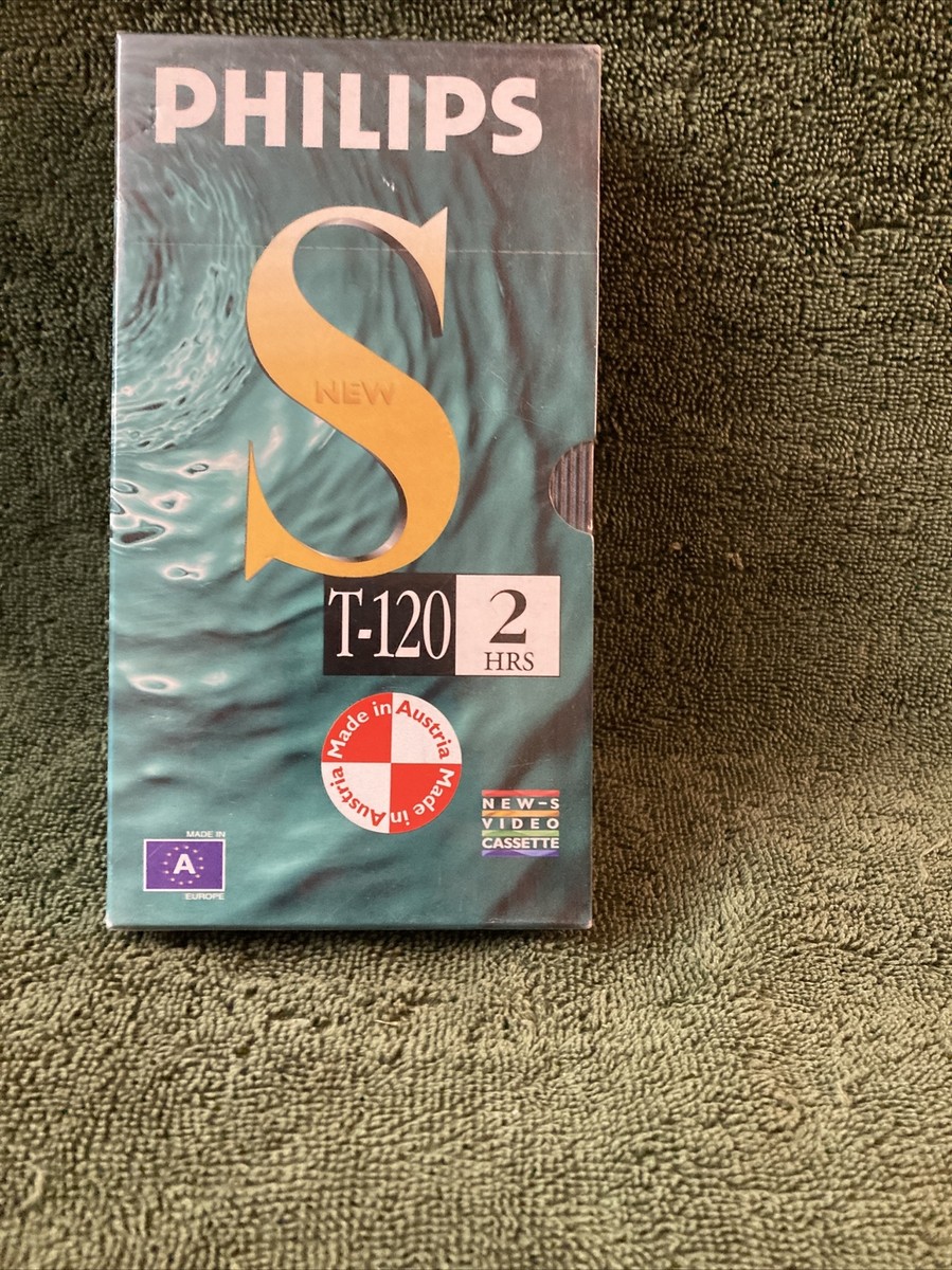 S-VHS 60未開封 Factory Sealed Phillips Supercolor S Video Cassette Tape VHS T-120