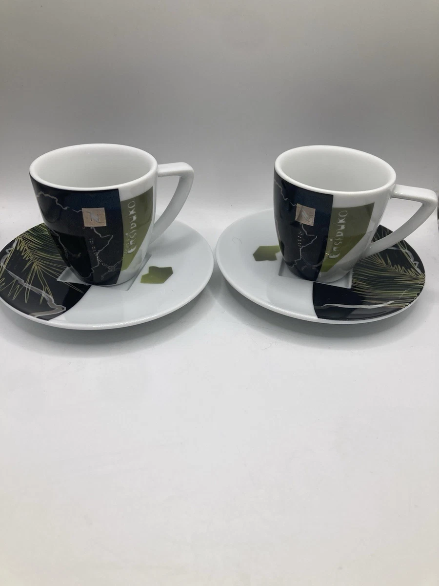 Lot De 3 Tasses à Espresso Nespresso Variations 2009, Porcelaine Colorée, Neuves