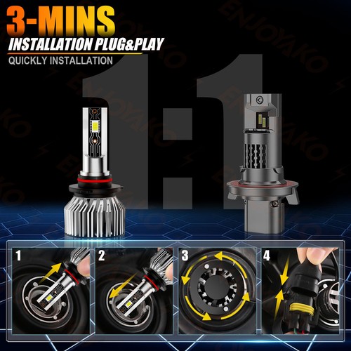 For Kia Sedona 2019-2020 2021 Car LED Headlights Bulb High Low Beam Super Bright - Picture 8 of 11