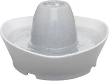 Ceramic Pet Fountain – for Cats and Small Dogs – 60 Oz Water Capacity – Whisper-