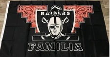 Las Vegas Oakland Raiders Nation Familia Flag 3x5 Ft Huelga Double Sided