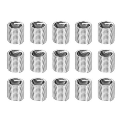 15pcs Wire Thread Inserts M16 x 2 x 2D Metric Helical Threaded Sleeve