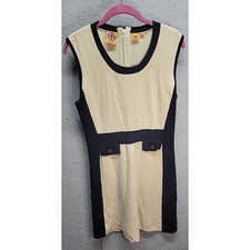 Tory Burch 100% wool sweater dress knee length Sz L