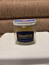 Jalea de petróleo pura de vaselina de colección en frasco de plástico con tapa de metal azul - 15 oz