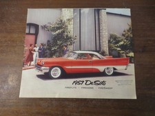 Original 1957 De Soto car range advertising brochure - DeSoto - USA -