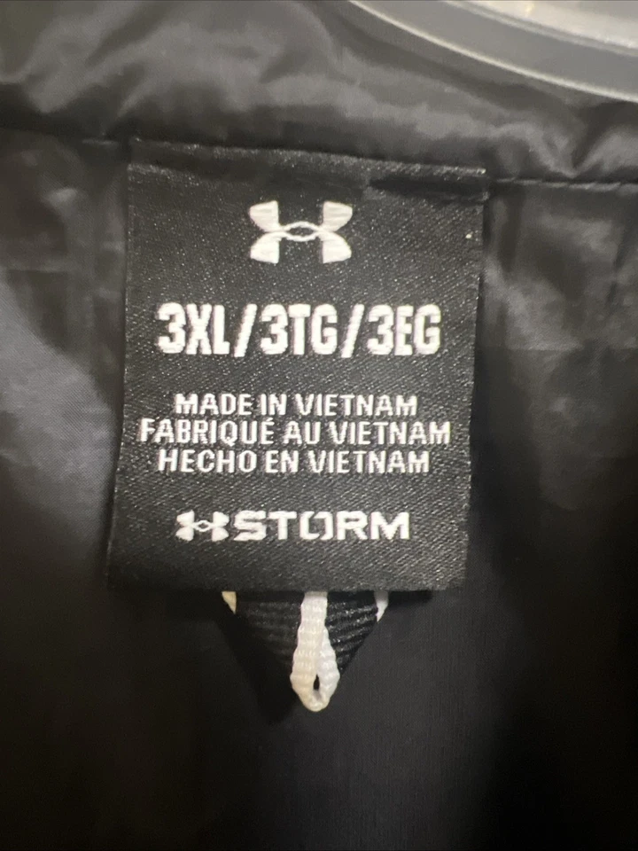 Jaqueta Under Armour Storm masculina 3XL azul com capuz bufante  - Imagem 4 de 4