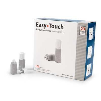 Easy Touch Pressure-Activated Safety Lancets 23G 100ct