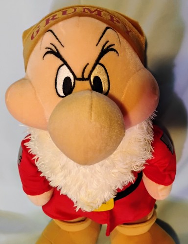 Disney Store Snow White Grumpy 16" Plush New - Picture 3 of 4