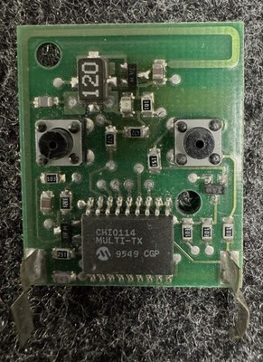 PCB0170E RDC 2/96 Keyless Remote Circuit Board Only/Open Box/Transmit test good.