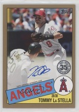 2020 Update 1985 Topps Baseball Gold 14/50 Tommy La Stella #85A-TLS Auto md3