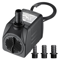 400GPH Ultra Quiet 1500L/H 25W Submersible Water Pump with 6.6ft High Lift fo...